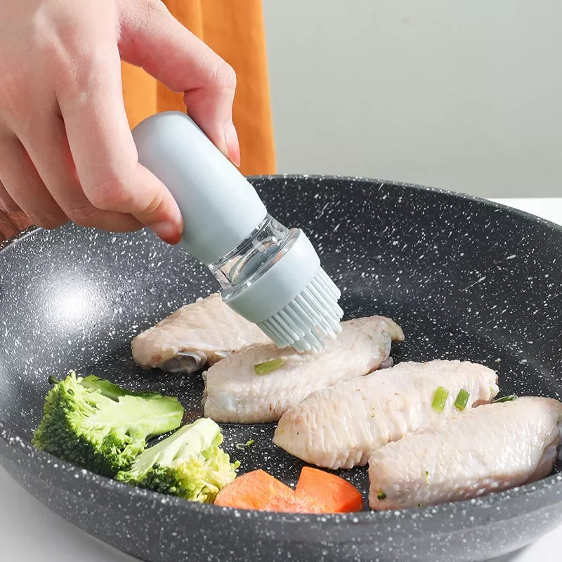 

Kitchen Silicone Oil Bottle Oil Brush Baking Barbecue Grill Oil Brush Dispenser Pastry Steak Oil Brushes Kitchen Baking BBQ Tool