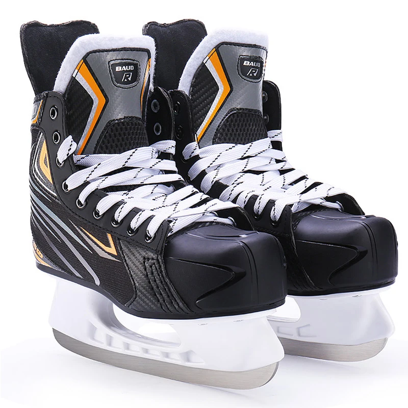 Clearance Winter Adult Teenagers Professional Breathable Thick Thermal Warm Ice Hockey Skates Shoes With Ice Blade
