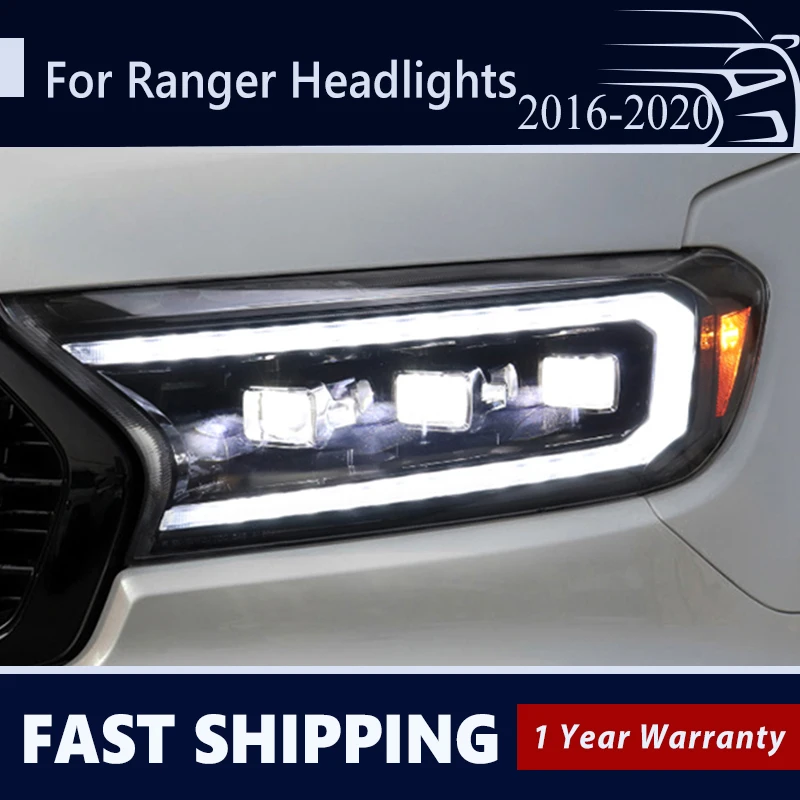 

Автомобильный Стайлинг для Ford Ranger 2016-2021 Depan Thunder Everest Lampu Kabut светодиодный DRL Sinyal Belok Bohlam Lensa Bi-xenon