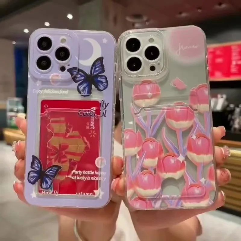 Модный мягкий чехол с рисунком для Moto E7 2020 XT2052 прозрачный Карманный телефона