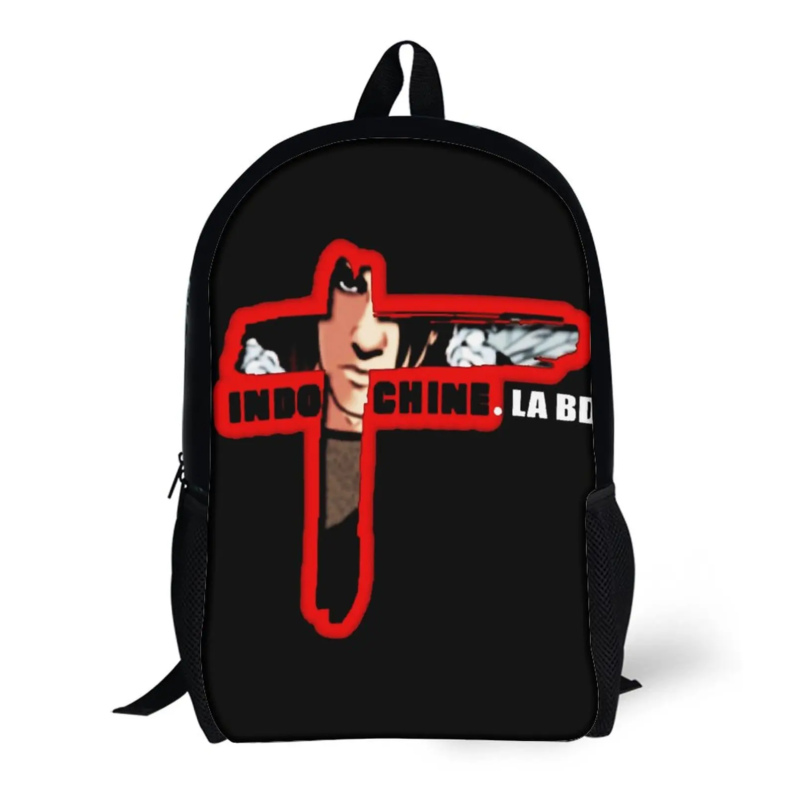 

Indochine Pop Rock & New Wave Band T Shi 17 Inch Shoulder Backpack Vintage Picnics Funny Firm Comfortable Blanket Roll
