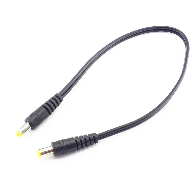 

DC 5.5x2.1mm Power Adapter Plug Male to Male Extension Cords Cable 30cm for CCTV Camera Audio DVR Connector LED Strip Light
