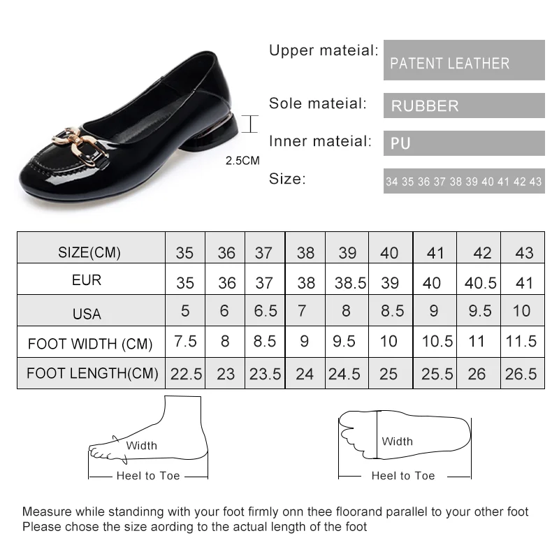 AIYUQI Peas Shoes Women Non-slip Large Size 41 42 43 Shallow Mouth Women Spring Shoes Middle-aged Patent Leather Women Shoes