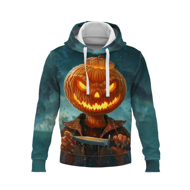 

Новинка 2022 года, толстовка с капюшоном с изображением головы тыквы на Хэллоуин, свитшот для мальчиков и девочек, куртка, пальто, одежда с 3D-принтом