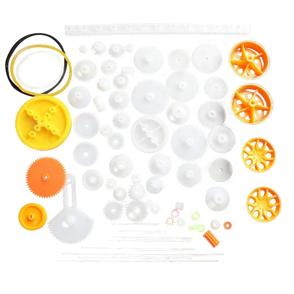 

55/60/75/78/80/ Kinds Plastic Shaft Single Double Layer Crown Worm Gears Cog Wheels for Robot DIY Necessary