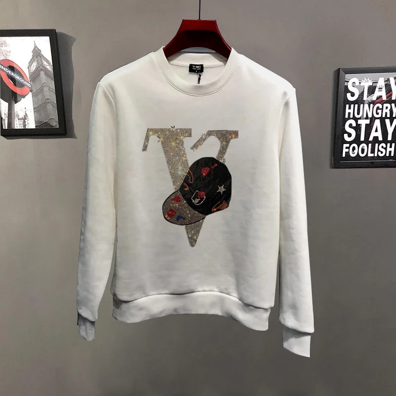 Мужская толстовка с круглым вырезом модные толстовки популярный дизайн надписи