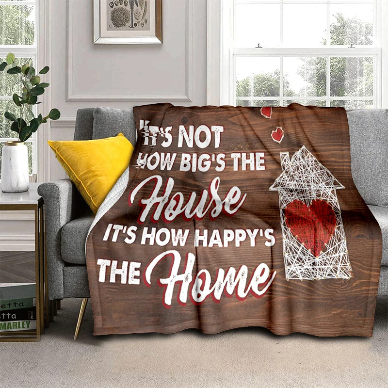 

Family text blanket love blanket Blanket Super Soft Fleece Game Throw Blankets for Bedroom Couch Sofa Gift For Family Queen Size