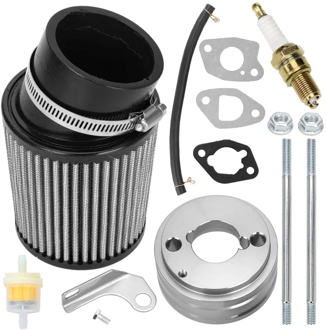 

Адаптер воздушного фильтра, комплект свечей зажигания для Predator 212cc 6,5 Hp Gx160 Gx200 196cc BT200X CC100X, карта двигателя