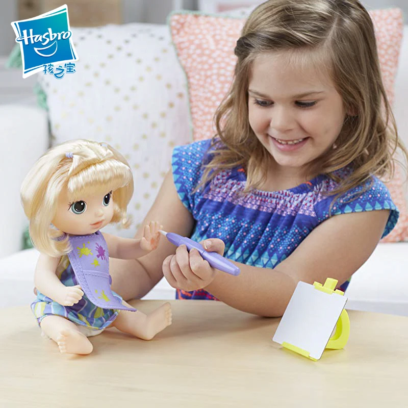 Hasbro BAby Alibe Красочная картина на палец для маленьких девочек игровой домик игрушки
