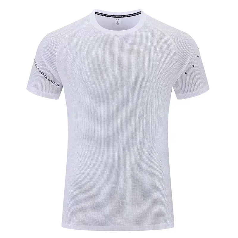 High Quality Man Running T Shirts Quick Dry Fitness Shirts Training Short Sleeve Clothes Gym Sports Shirts Tops