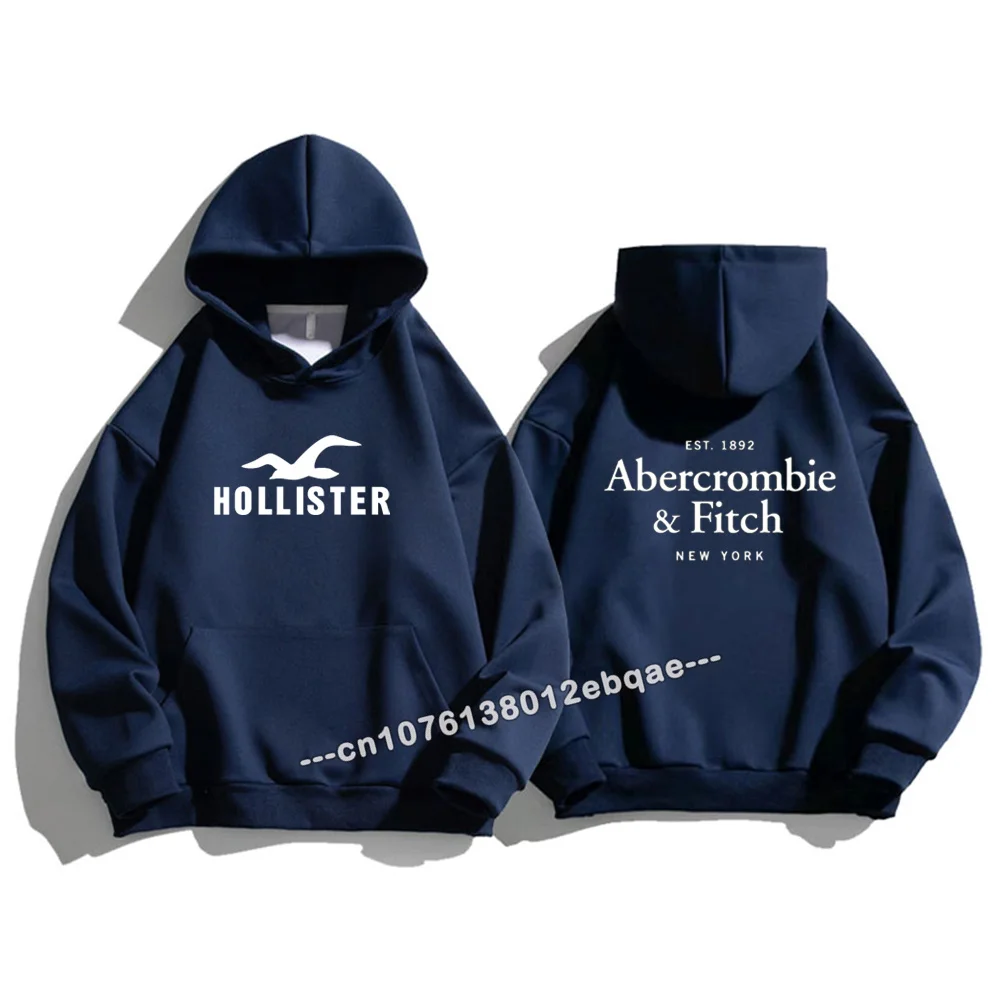 

Толстовки Hollister, зимняя новая мужская одежда, роскошный брендовый свитшот, Хлопковая женская одежда, пуловер с длинным рукавом в стиле Чайка, свитер