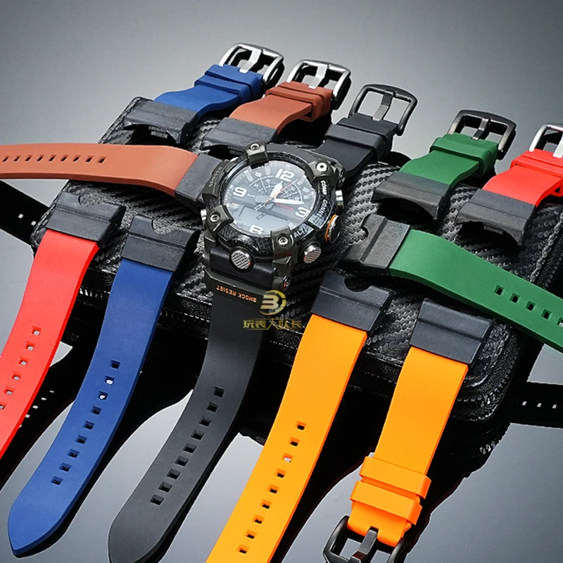 Фото Высококачественный водонепроницаемый силиконовый ремешок для Casio G-SHOCK GG-B100 Mudmaster 3rd Gen (модель 5594) – мужской спортивный сменный ремешок №4