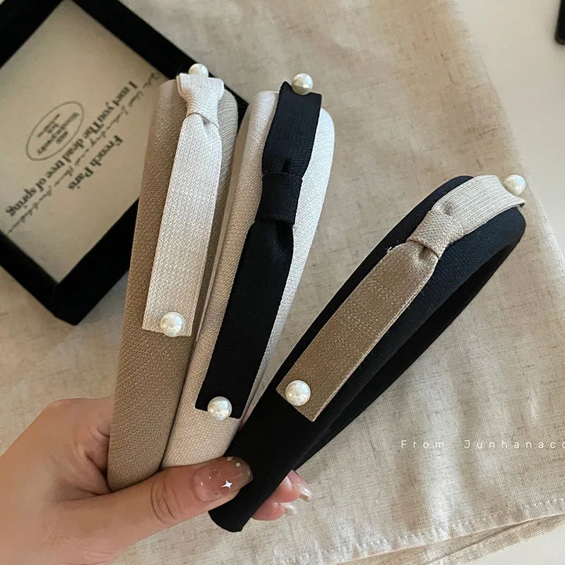 

Korean High Quality Bow Headband High Skull Top Headband Hair Fixer Hairpin Hair Ornaments Women Headwear Hairbands