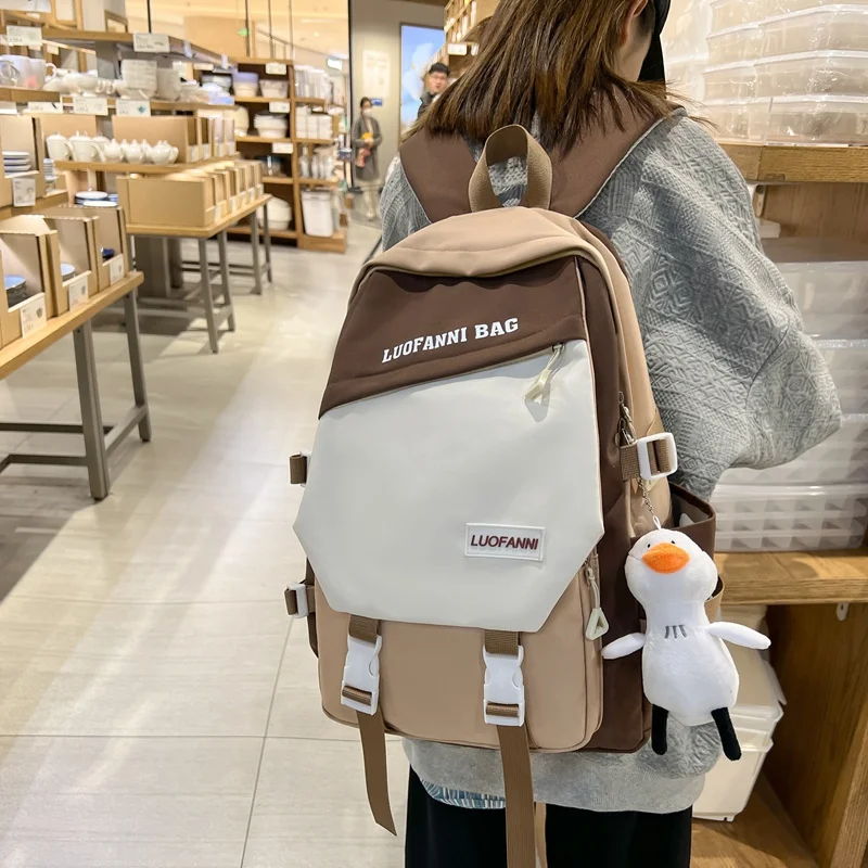 

Laptop Kawaii Trendy Travel Backpack Waterproof Rucksack Girls School Bags For Teenage Women College Color Mochila