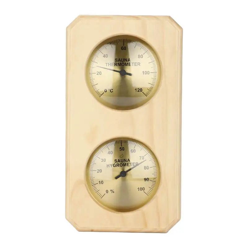 

2 в 1, деревянный гигрометр-термометр для сауны