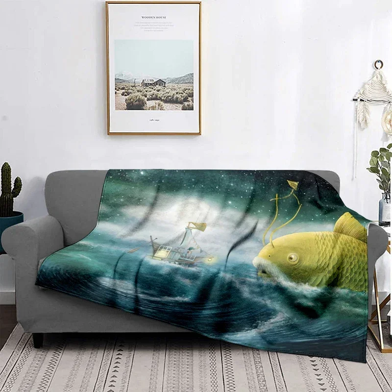 Украшение для дома плюшевое покрывало дивана спальни с изображением животных