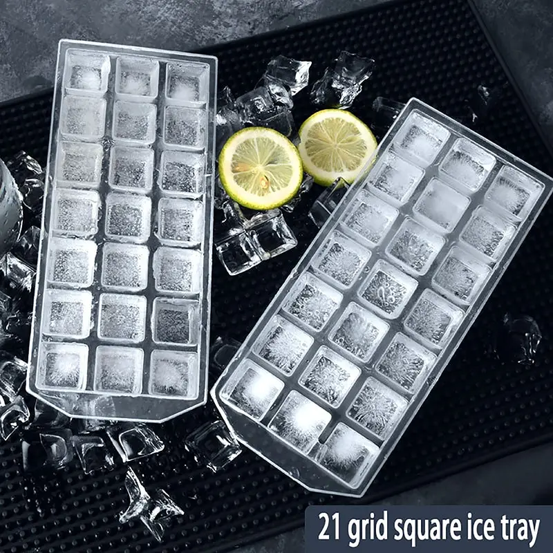 

Food Grade PP Ice Grids Plastic Ice Cube Mold DIY Reusable Whisky Ice Tray Jelly Freezer Mould Household Kitchen Bar Ice Tray