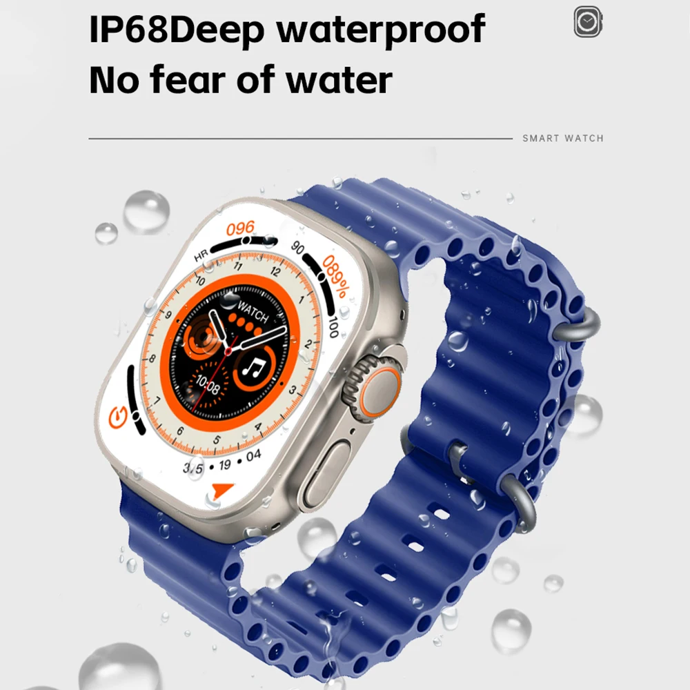 LEMFO NFC Smart Watch Ultra Series 8 Smartwatch Мужчины Женщины Bluetooth Call IP68 Водонепроницаемый