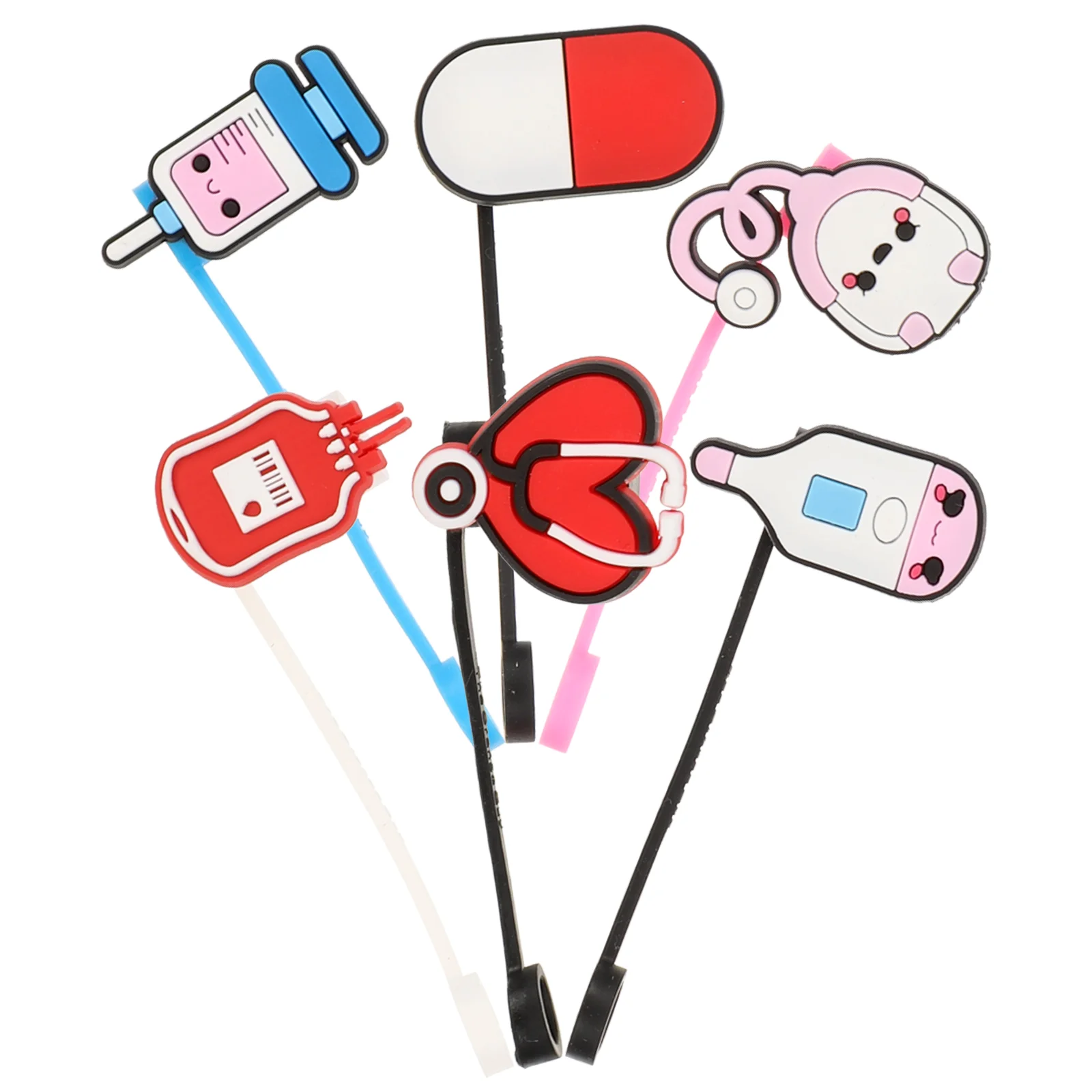 

6Pcs Caps for Straws Personalized Straw Covers Funny Straw Sleeves Party Drinking Straw Covers Toppers