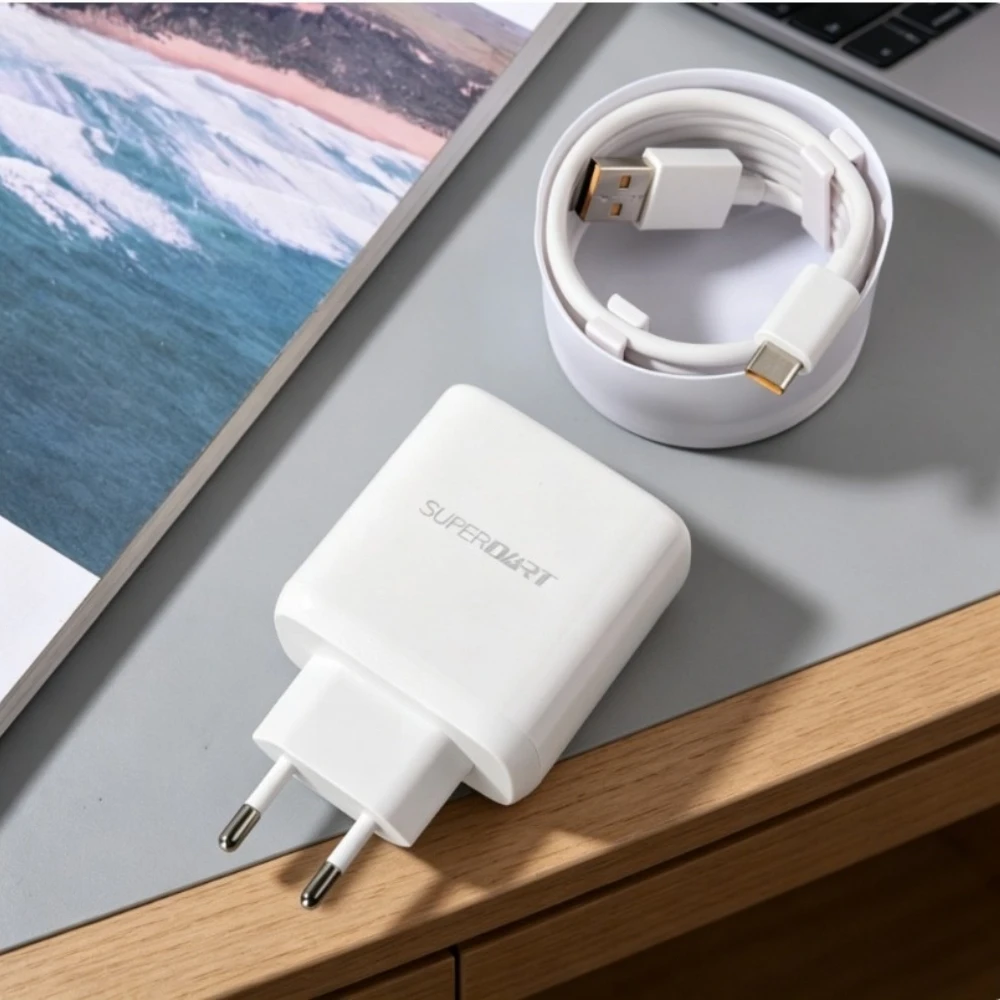 Фото Официальный зарядный адаптер SuperDart 65W для Realme 10 Pro Plus, GT Neo2T, GT2, Q5, 9 Pro, 8, 7, 65W Super Dart №4