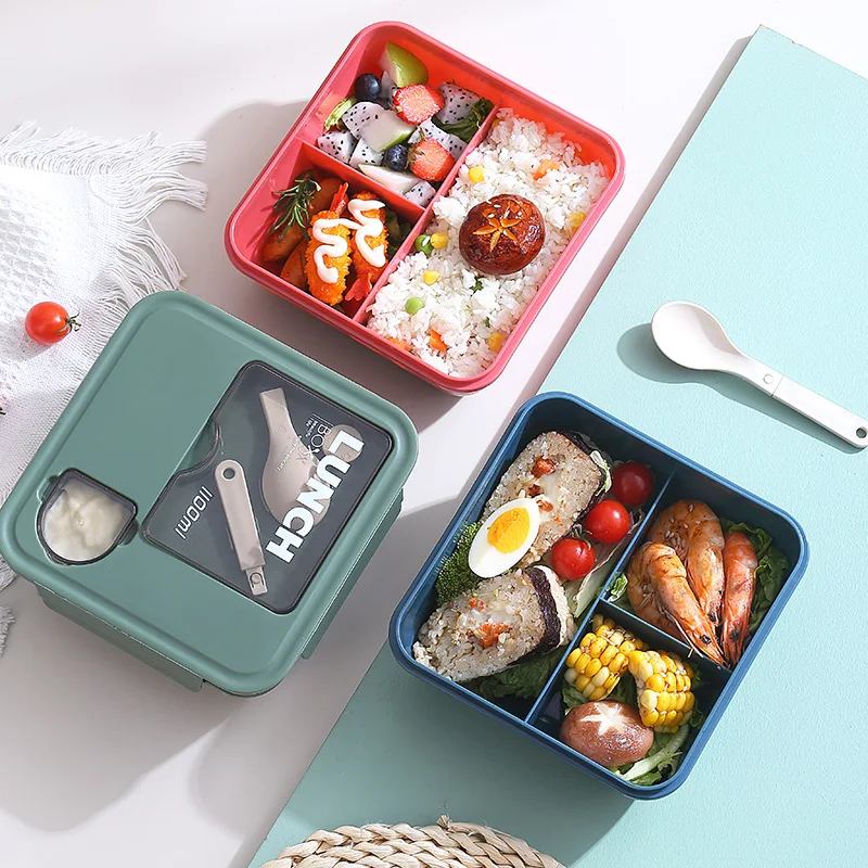 

INS food grade fat reducing meal salad, picnic box, gift, portable health grade box, partition, no cross flavor, leak proof