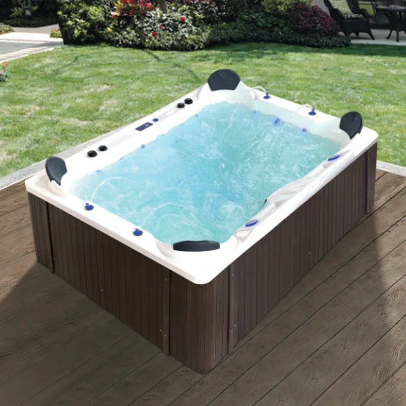 Фото Спа-бассейн Jacuzzi с защитой от солнца, большой бассейн для виллы, гостевой дома, от производителя, с постоянной температурой и изоляцией №1