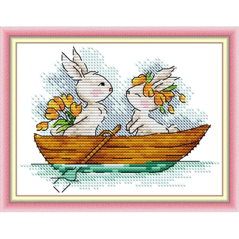 Набор для вышивки крестиком NKF ct DMC холст с принтом животных сделай сам украшение