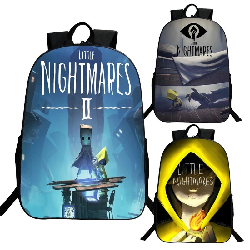 

Little Nightmares 2 Backpack Children Bagpack Laptop Knapsack Teenager Rucksack Boys Girl Travel Mochila Game Cartoon School Bag