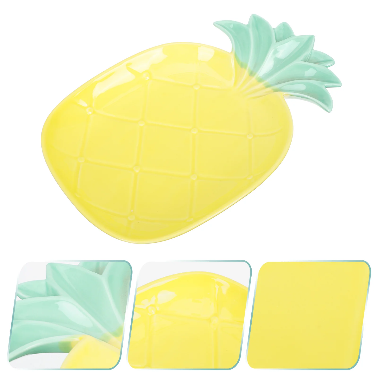 

Multipurpose Fruit Plate Cake Serving Plate Chic Pineapple Shape Plate for Home