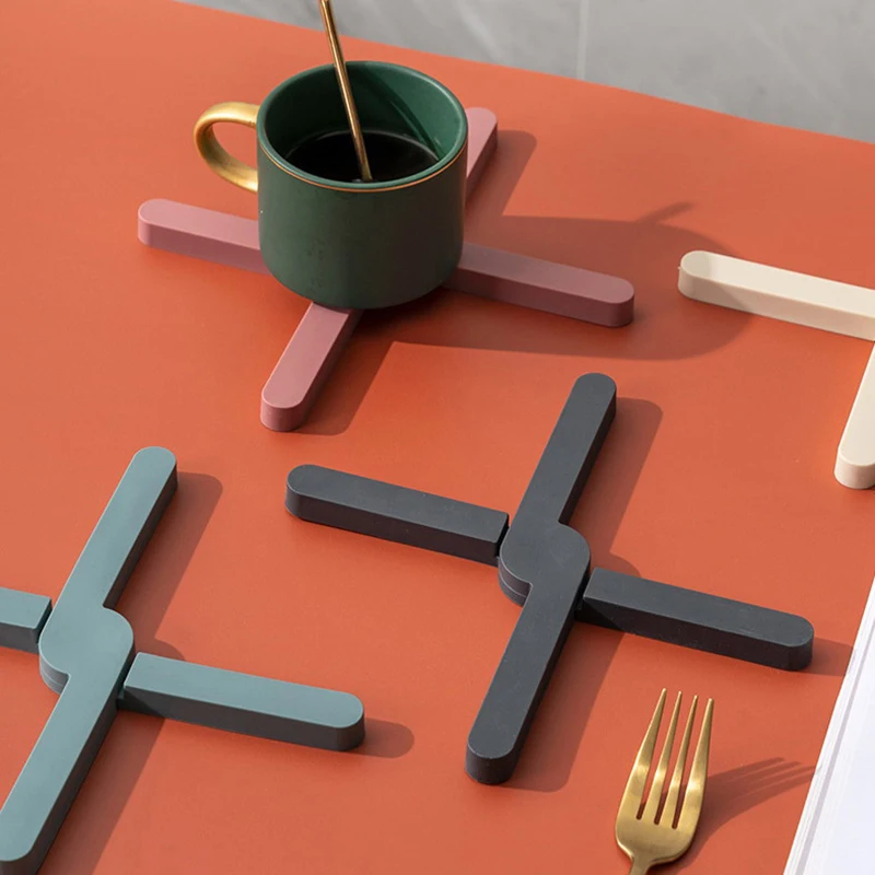 Силиконовая Термостойкая Складная Нескользящая Подставка под горшок