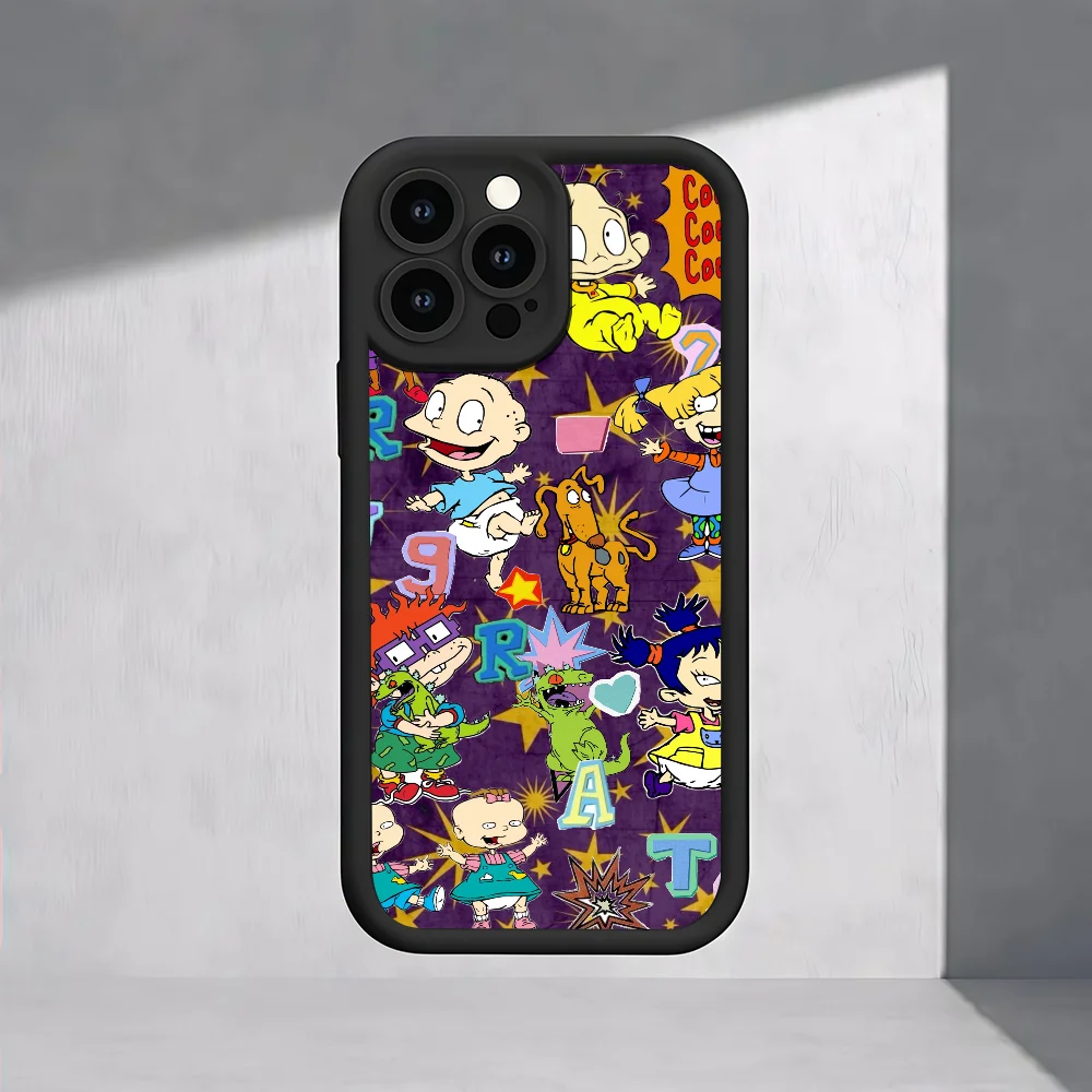 Фото Чехол для телефона с рисунком R-Rugrats для Samsung Galaxy S25 S24 S23 S22 A54 A35 A15 Ultra Plus Fe, приятный для кожи силиконовый чехол №4