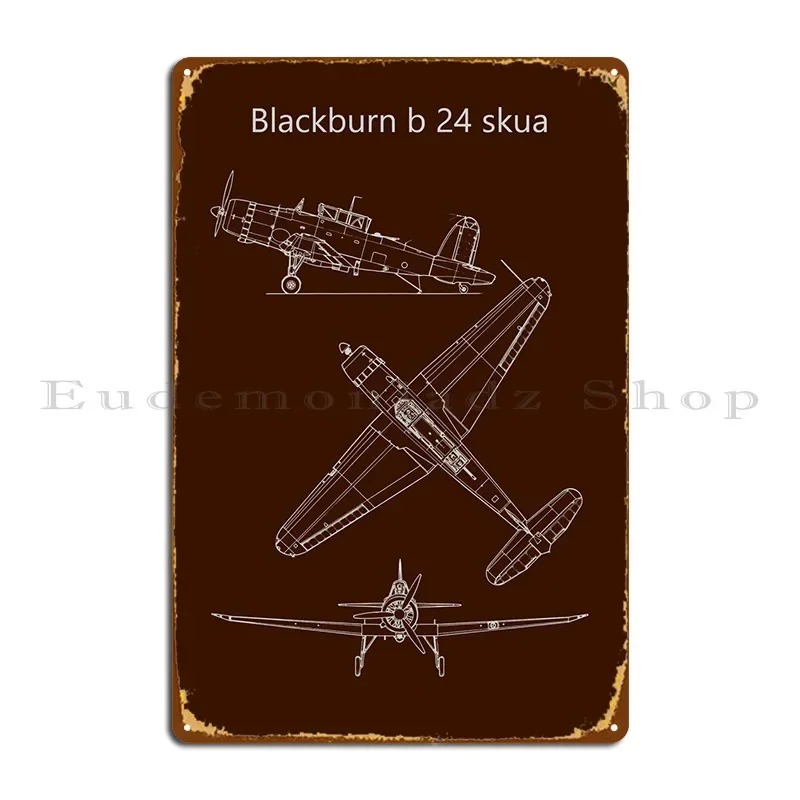 Металлическая вывеска Blackburn B 24 Skua