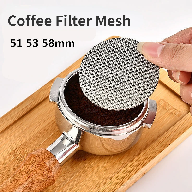 

Espresso Portafilter 58mm/etc. Contact Shower Screen Puck Screen Filter Mesh Stainless Steel Reusable Filters for Coffee Machine