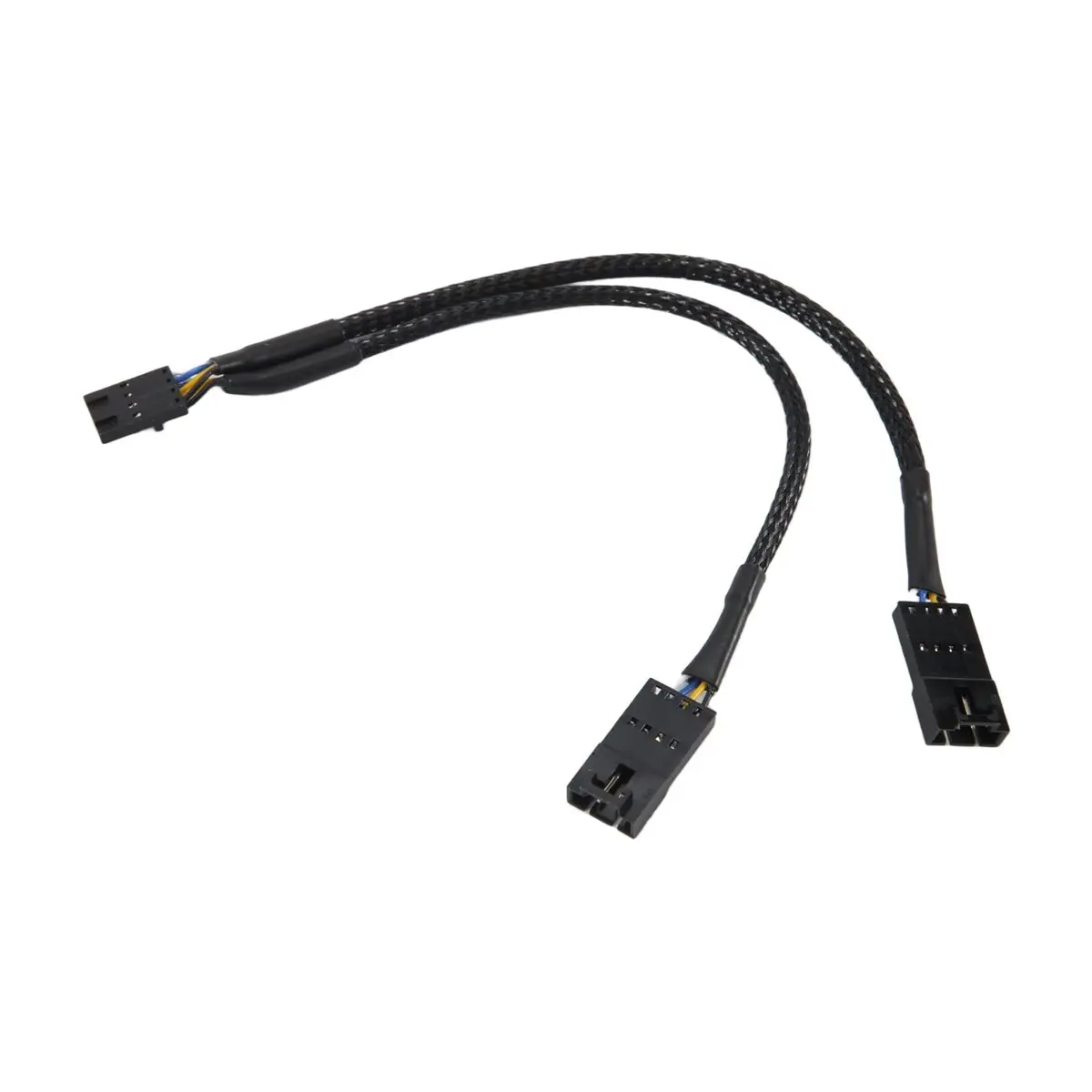 Фото (MEOF) RGB-сплиттер для RGB-хаба, Lighting Node Core и ICUE Commander CORE XT, 4-контактный удлинительный кабель для вентиляторов (штекер-гнездо) №3