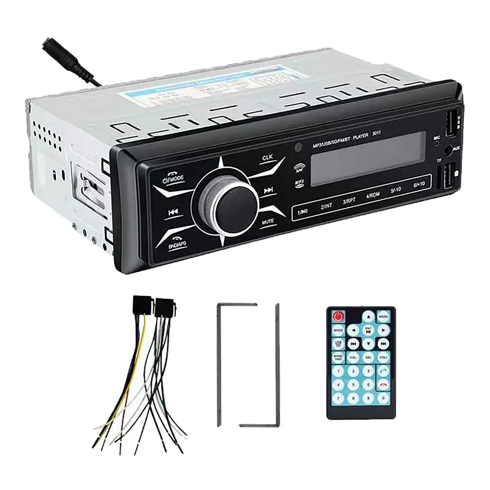 Фото Автомобильный MP3-плеер Bluetooth, 24 В, FM-радио, громкая связь, аудио, стерео, голосовой ассистент, музыка для автомобилей №4