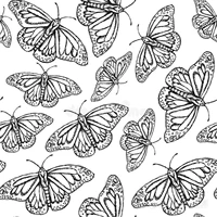 full page butterfly clear stamp for scrapbooking rubber stamp seal paper craft clear stamps card making