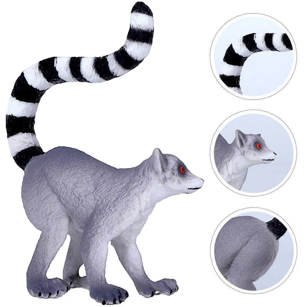 

Lemuroid Animal Figurines Toy Model Party Statue Toys Animals Figures Wild Lifelike Kids Realistic Fake Decor Favors Gift Life