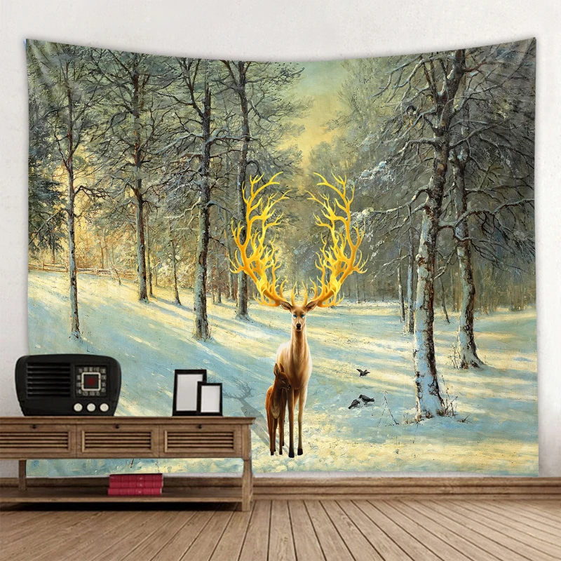 

Beautiful Natural Forest Printed Large Wall Tapestry Cheap Hippie Wall Hanging Bohemian Wall Tapestries Mandala Wall Art Decor