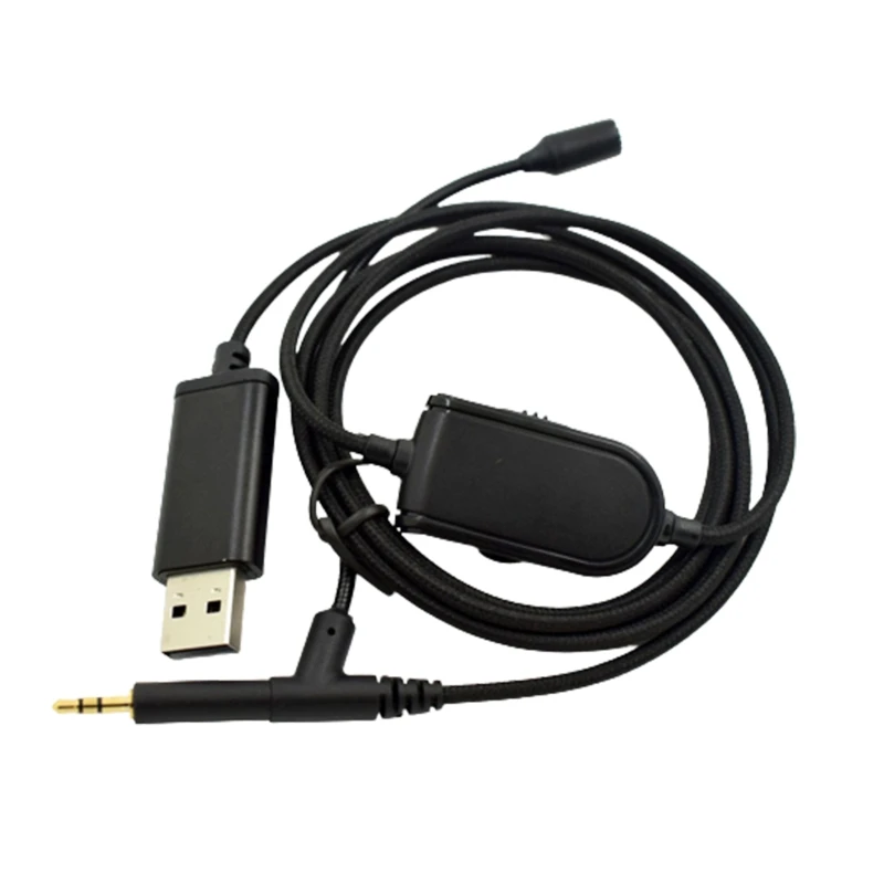 

Микрофонный кабель Boom, совместимый с наушниками QC35II QC45 с регулятором громкости и переключателем отключения звука