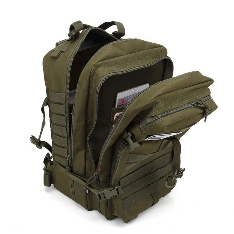 

Knapsack Hiking Camping Bag Tactical Trekking Rucksack Camo Backpack