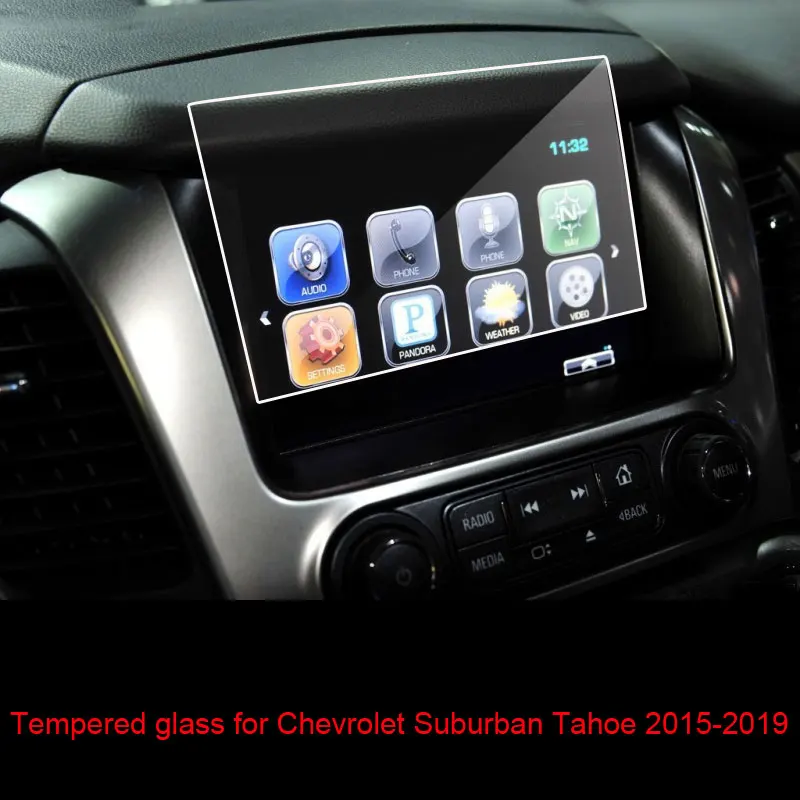 

Закаленное стекло 8 дюймов для Chevrolet Suburban Tahoe 2015-2019, защитная пленка для салона автомобиля