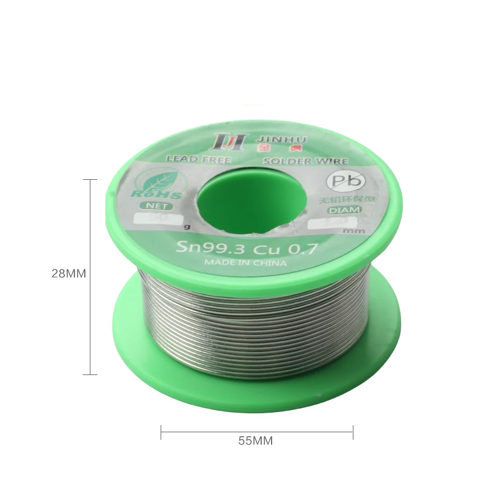 1PCS 50g Lead-free Solder Wire 0.5-1.0mm Unleaded Lead Free Rosin Core for Electrical Solder RoHs
