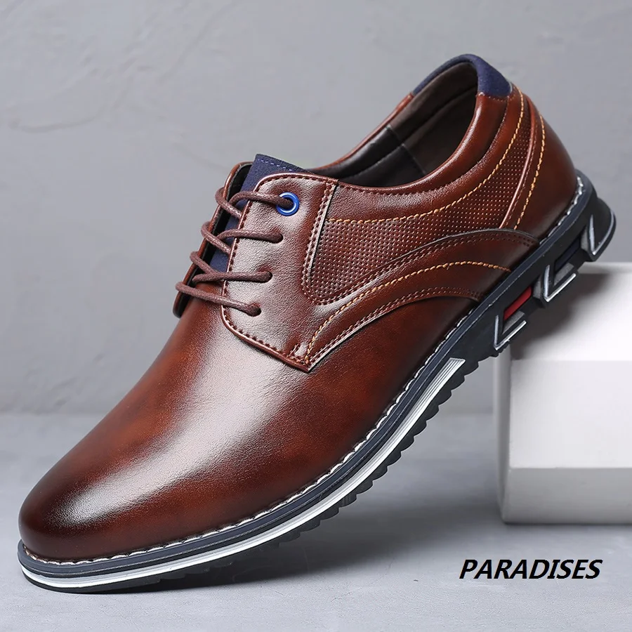 

New Big Size Casual Men Shoes Business Brand Trend Fashion Men Casual Shoes Black Brown Breathable Casual Shoes Men