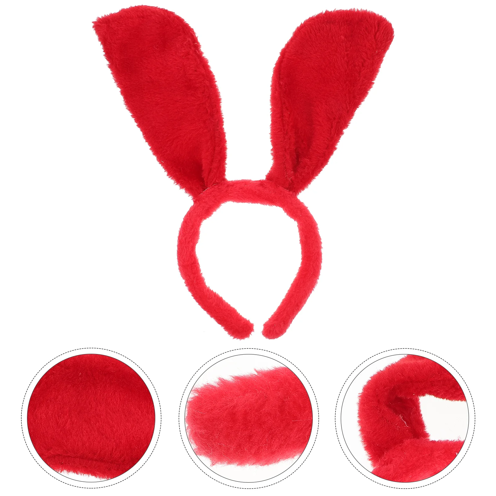Красные аксессуары повязка на голову с ушками животных вечерние принадлежности