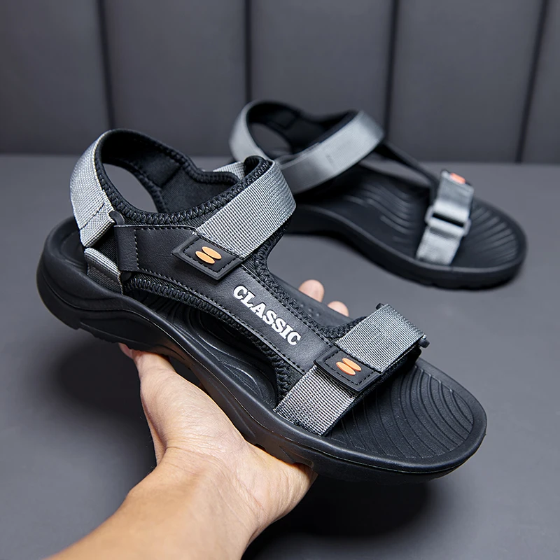 

Outdoor Beach Sandals for Men Summer Breathable Casual Sandals Fashion Hot Sale Hard-Wearing Trekking Slippers Sandalia