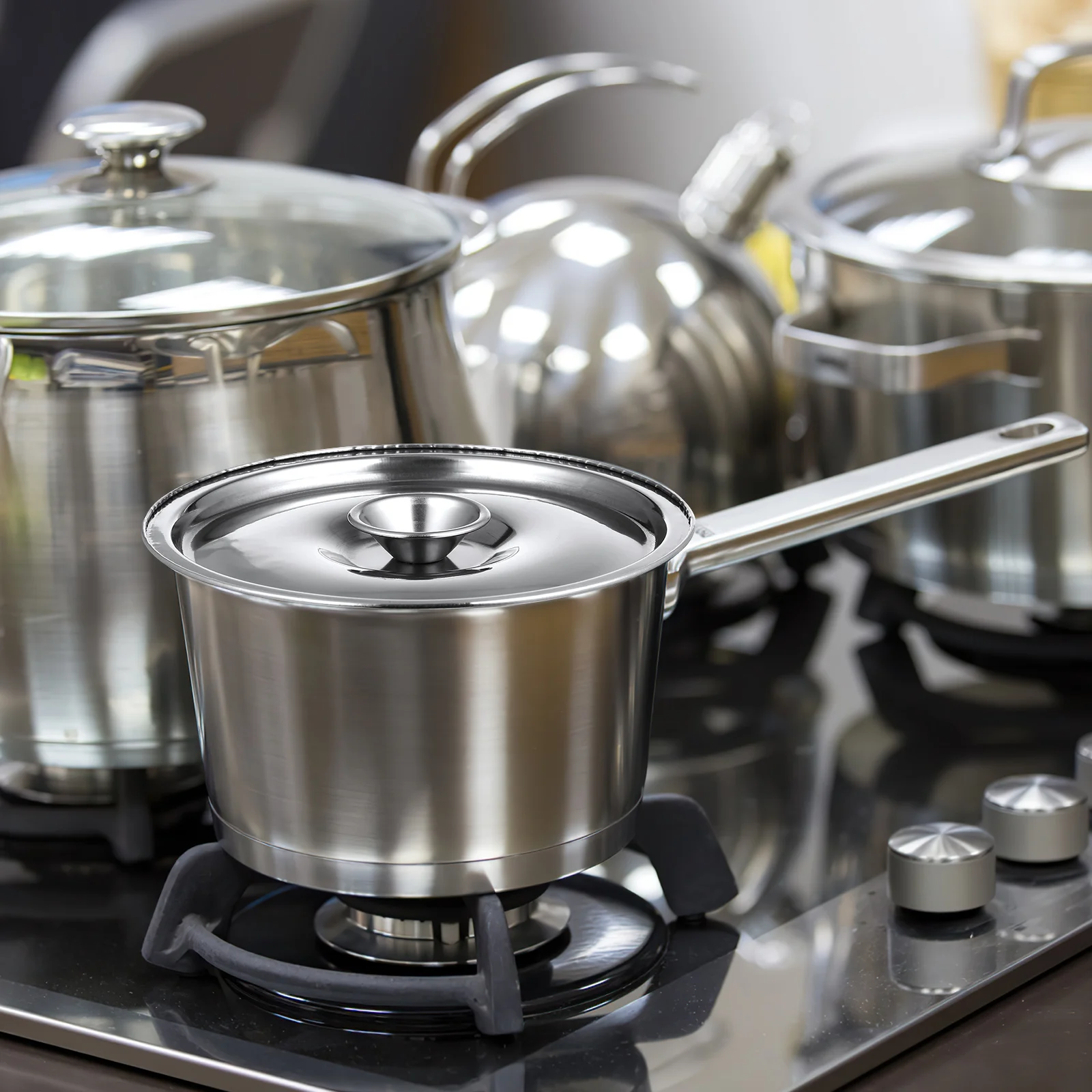 Головка блока цилиндров из нержавеющей стали крышки для кастрюль приготовления