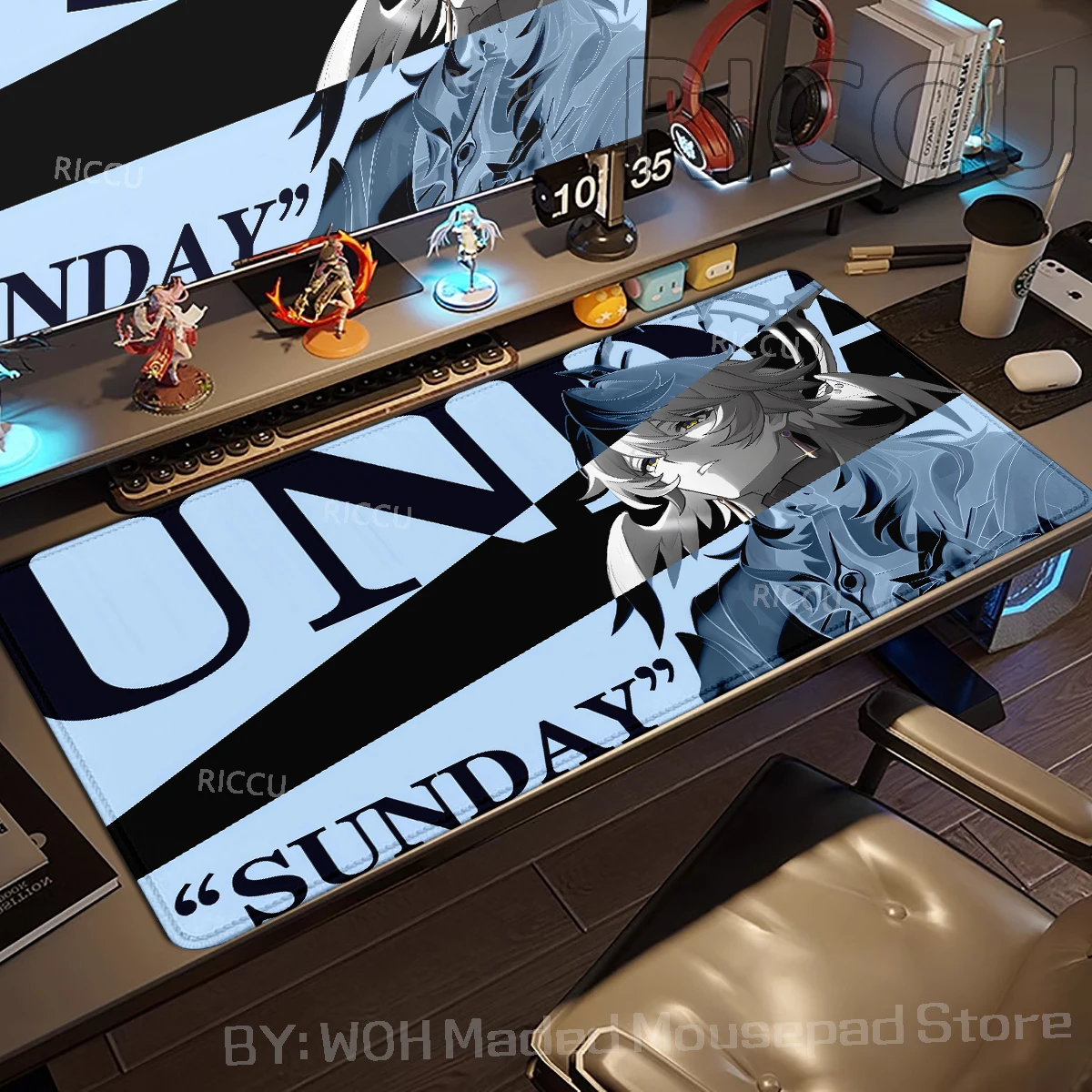 Коврик для мыши Riccu Honkai Star Rail Sunday Wolf Kafka