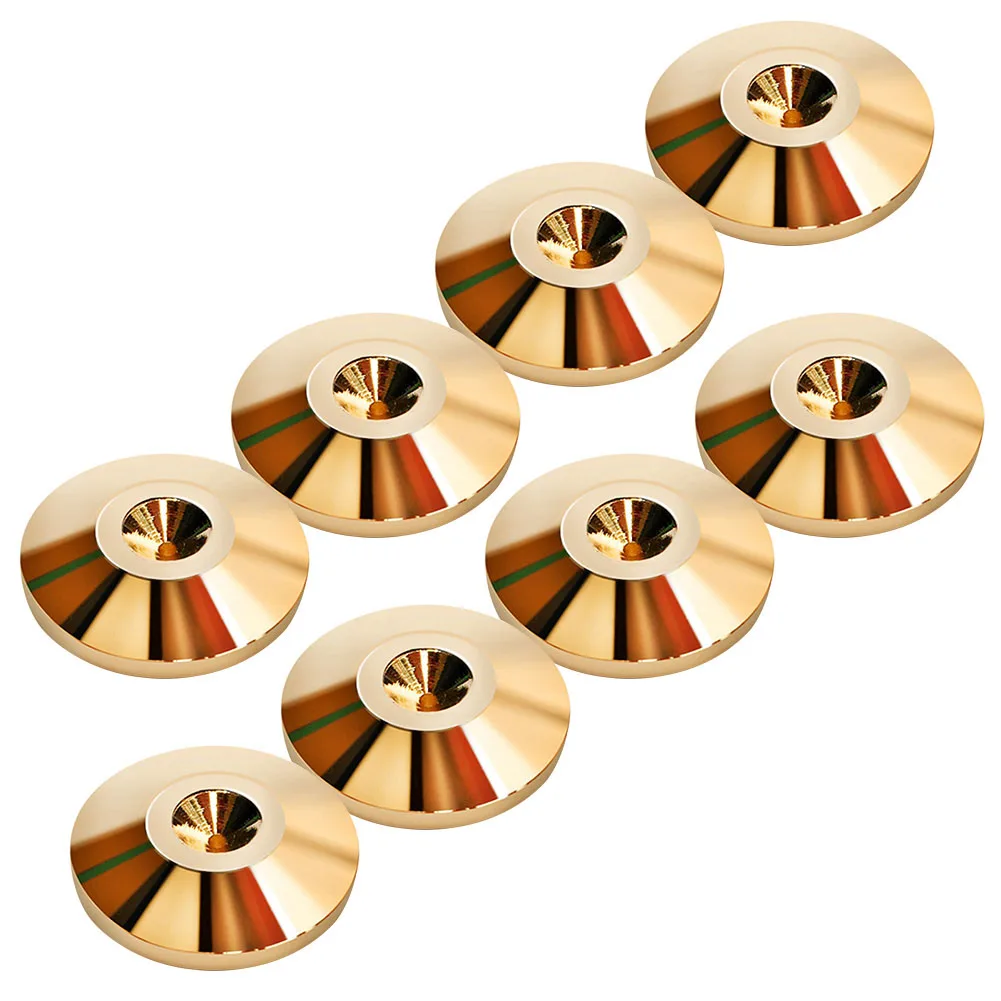

8pcs Home Desk Suspension Base Spike Speaker Copper Foot Pad Shock Absorber Stable HIFI Isolation Stand CD Amplifier Floor