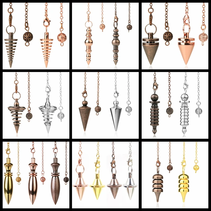 

33 Fashionable Personality Men and Women Divination with Metal Pendulum Simple Wind Ornaments High Quality Spirit Pendulum