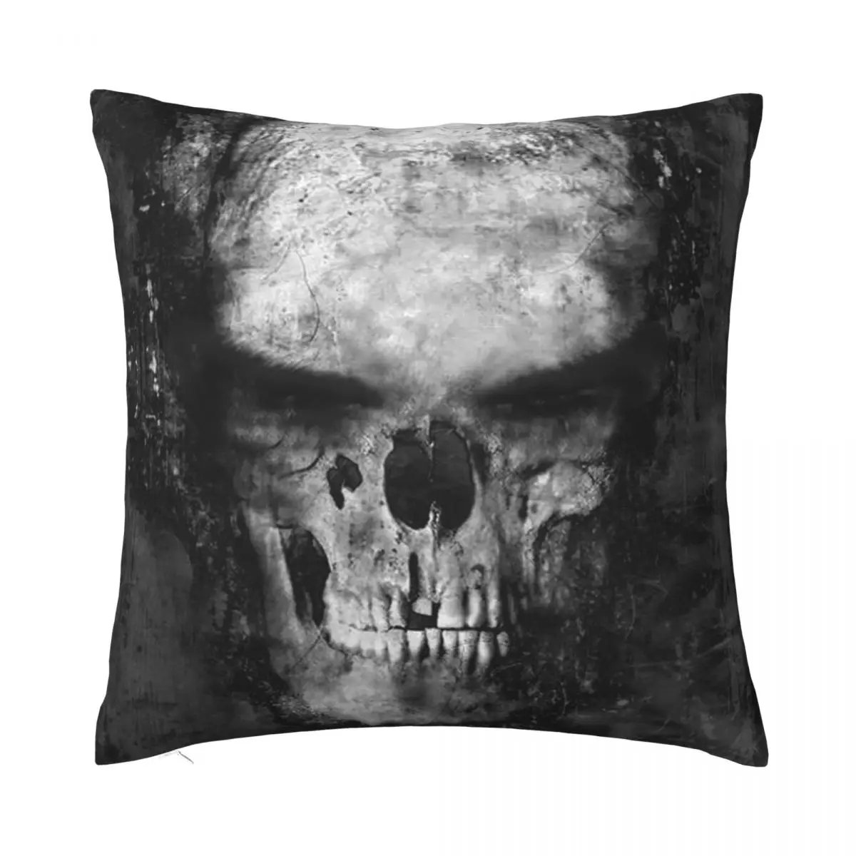 

Наволочка с рисунком черепа черного фона холодной войны, 45 х45 см